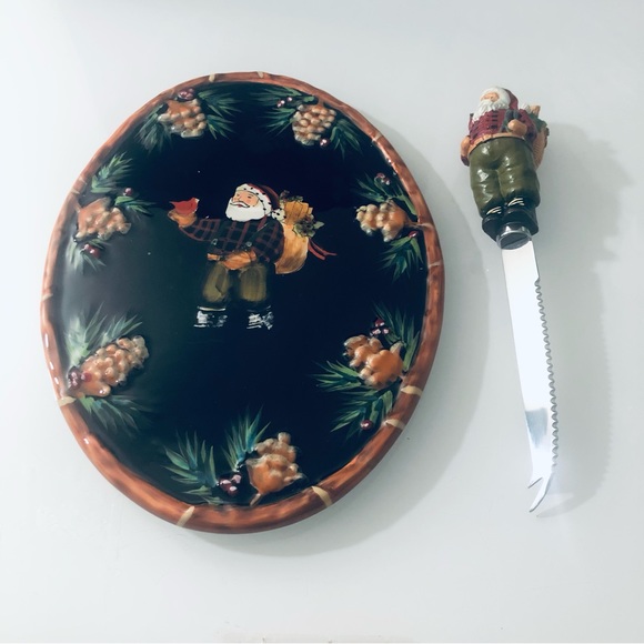 Other - VINTAGE SUSAN WINGET VICTORIAN SANRA CHESSE PLATE AND KNIFE SET